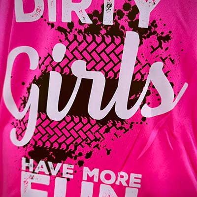 Vibrant colored custom apparel