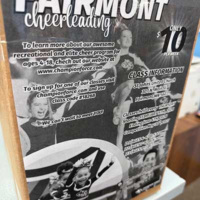 Black and white event posters