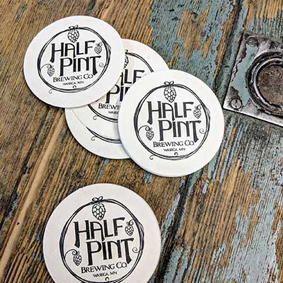 Half Pint Brewery drink coasters