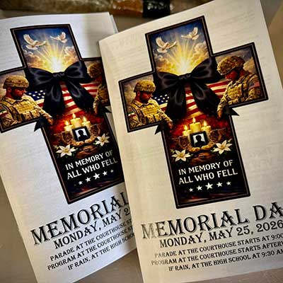Memorial Day event programs