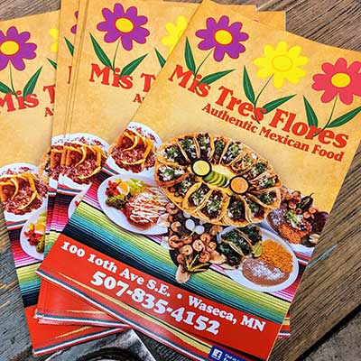 Mis Tres Flores Menus