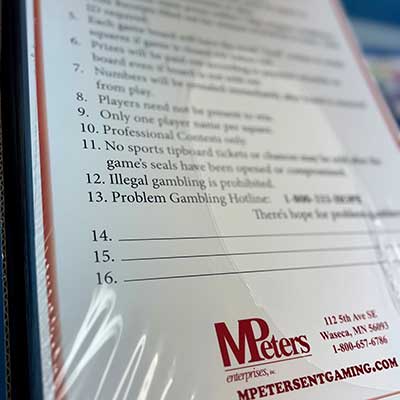 BINGO rules posters